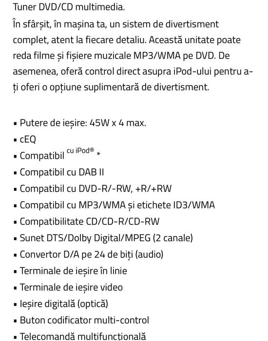 CD player auto JVC KD DV 4202 Top