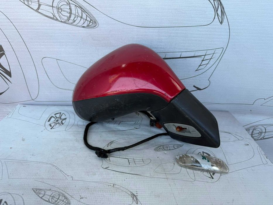Oglindă Retrovizoare Dreapta 4x5 Pini Peugeot 207 Hatchback 8149ZH / [2006-2013] / (5B3)