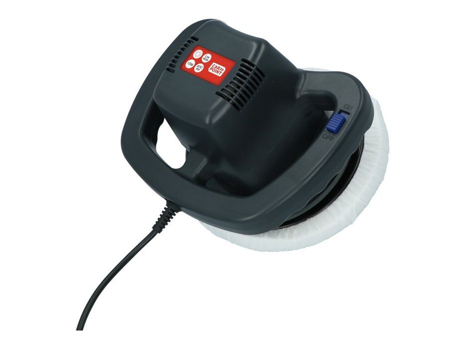 Masina de lustruit si polishat caroseria Carpoint 230V 120W, 3100 rpm, disc 240 mm, cu 2 huse de polish si cablu 2 m
