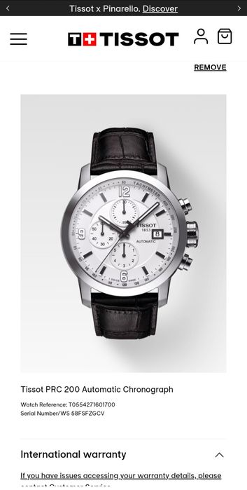 Ceas automatic Tissot PRC 200 Cronograf, full box