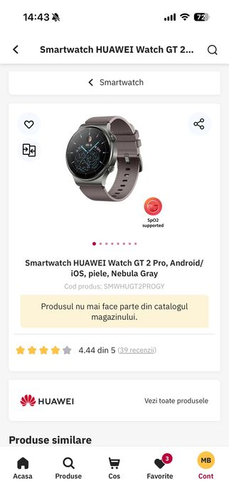 Ceas Huawei gt2pro