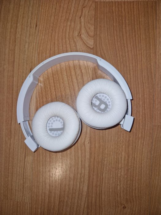 Casti JBL T450BT, bluetooth, alb