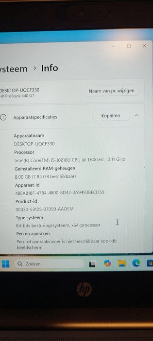 Лаптоп HP ProBook 440 G7 Windows 11 Pro 256GB SSD