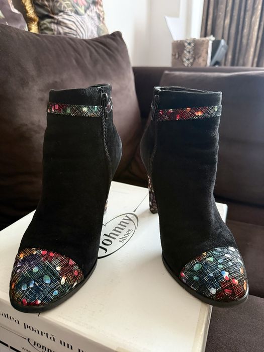 Botine din piele întoarsă - super comode