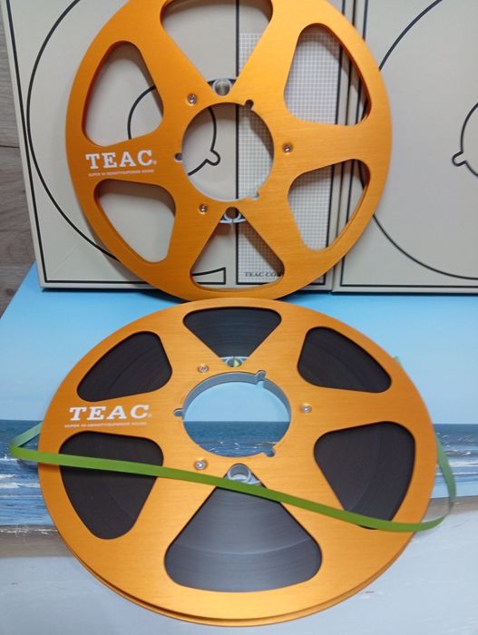 Teac 26 cm  Special _ set doua role metal magnetofon