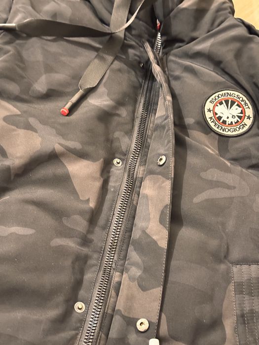 Тёплый пуховик пальто