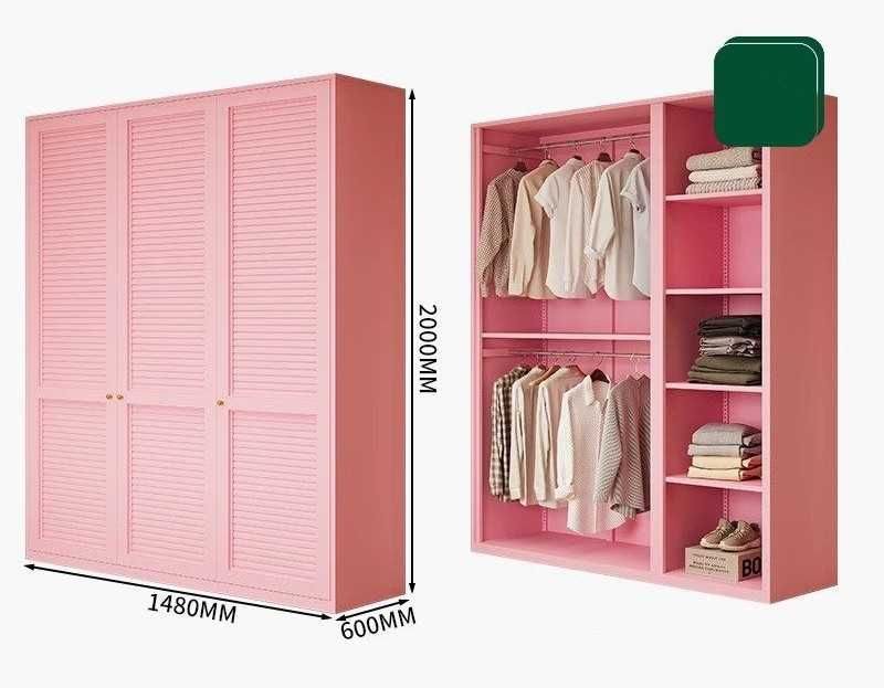 Шкаф цветной для спальни\Большие шкафы для одежды\Шкаф с полками