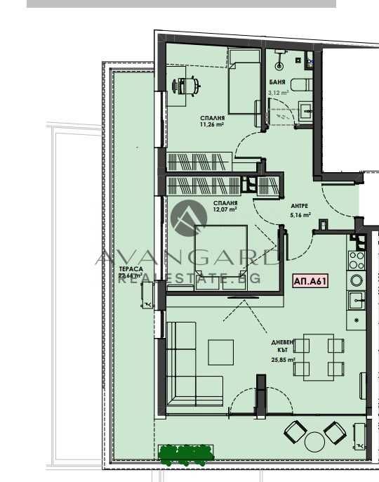 Продава се Тристаен апартамент в Пловдив, Христо Смирненски - 112 кв.м за 1200 €/кв.м - Снимка #2