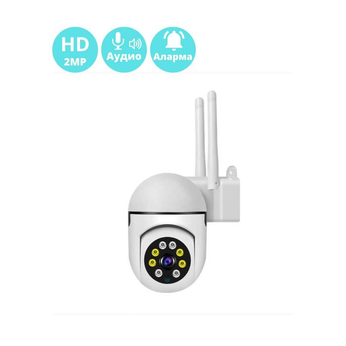 Вътрешна WiFi камера с микрофон, нощно виждане и следене на движение.