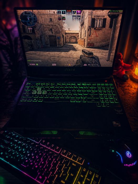 Kit laptop gaming+ tastatura+mouse+mouse pad+cooler+casti