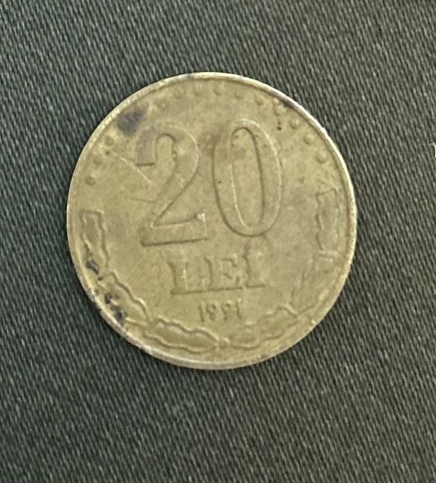 Moneda 20 Lei Stefan cel Mare 1991