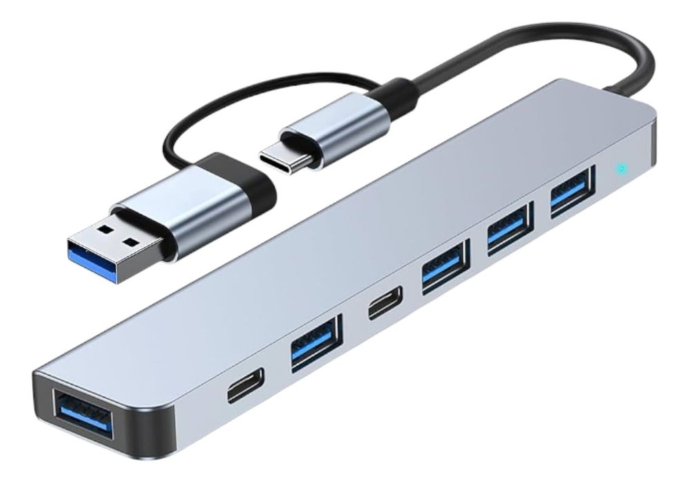 Adaptor USB 7 în 1