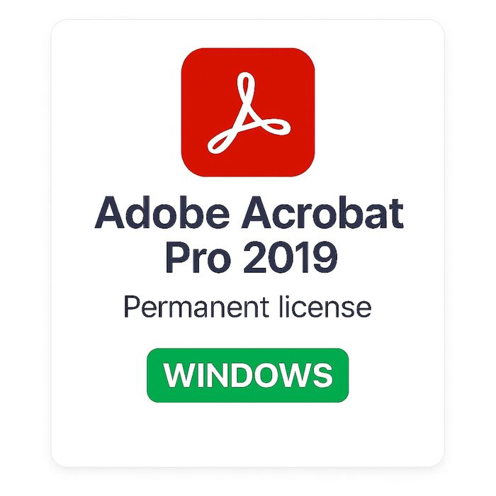 Adobe Acrobat Pro 2020, Licenta Permanenta | Global Serial Key | 1 PC