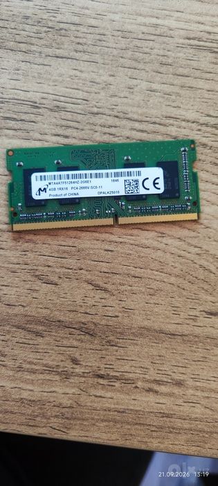Модель памяти DDR4 4gb 2666 и DDR3L 8gb бу