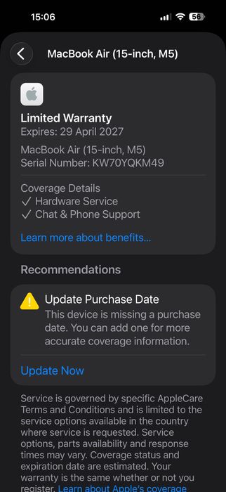 ЧИСТО НОВ MacBook Air 15" M5 Chip 10-CPU, 10-GPU, 16GB RAM, 512GB SSD