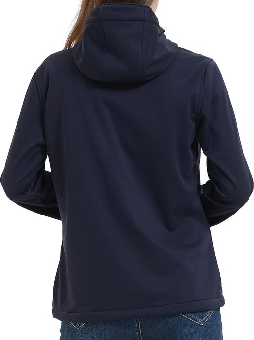 Леко дамско яке с качулка Softshell ATLASLAVA - идеално за бягане и ту