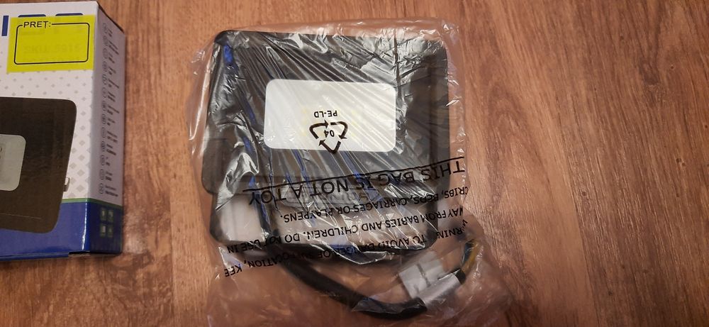 Proiector Led 10W,800 lm,lumina rece,6000 K,Aluminiu,negru,IP65,Nou