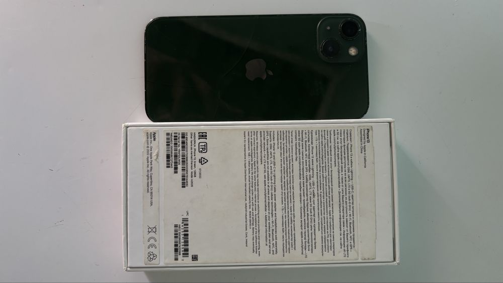 Айфон 13 128 г зеленый свет