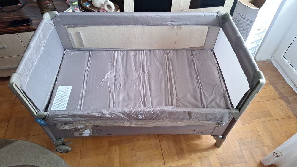 Pătuț pliabil bebe, bebeluși Chipolino Relax + Saltea