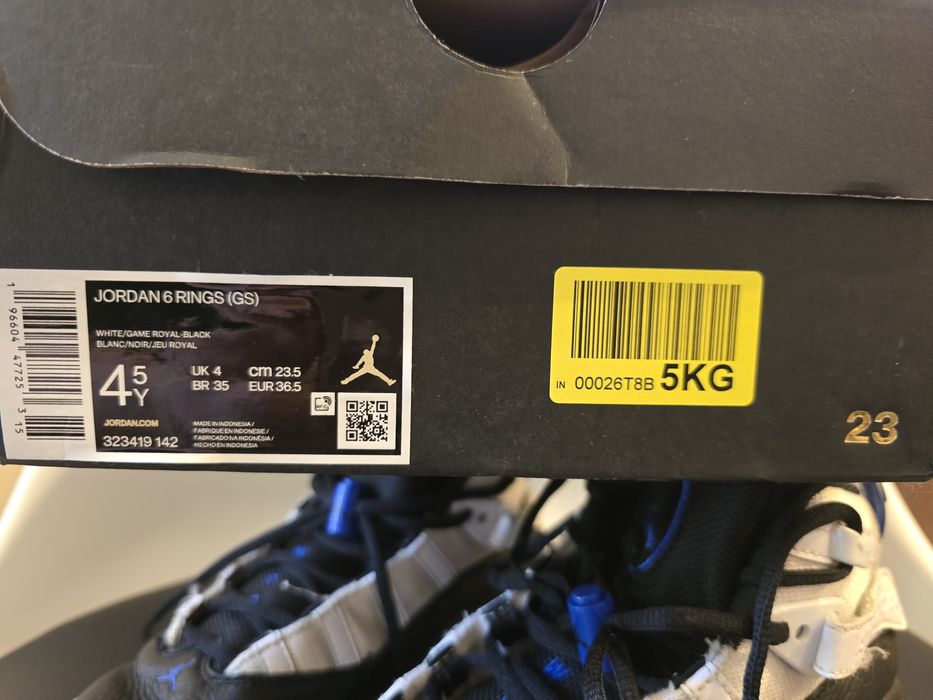Adidasi Nike Jordan 6, baieti,  marimea 36-36.5