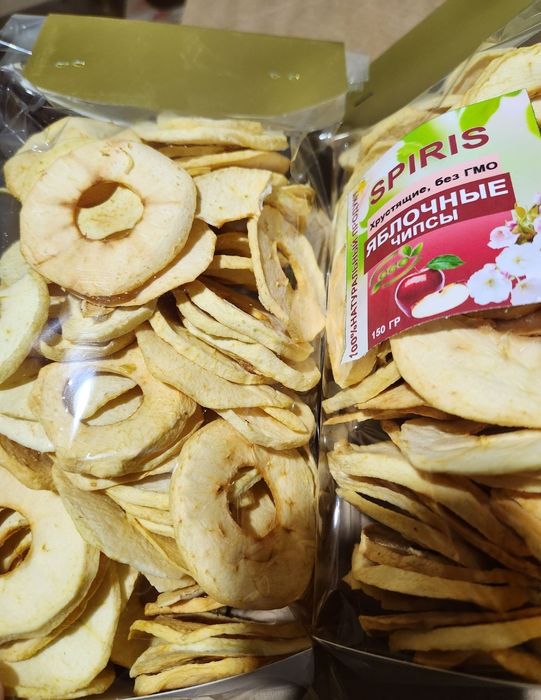 Яблочные чипсы яблоко olma chipslari quruq meva сухофрукты