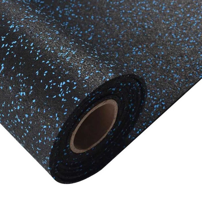 Гумена Настилка на Ролка 8 мм 12 кв.м Синьо, Фитнес Настилки