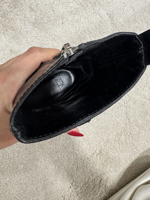 Боти естествена кожа Zara