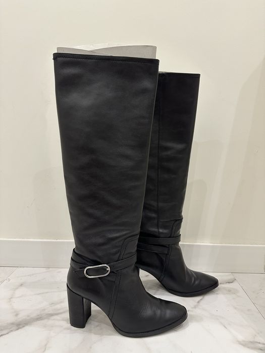 Сапоги женские кожаные