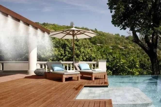 Система ВОДНА МЪГЛА, маркуч с дюзи, охлаждане пръскане вода WATER MIST