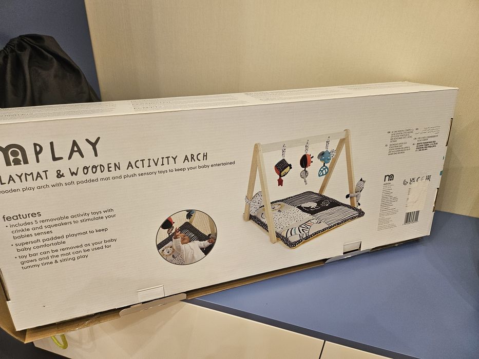 Развивающий коврик деревянный