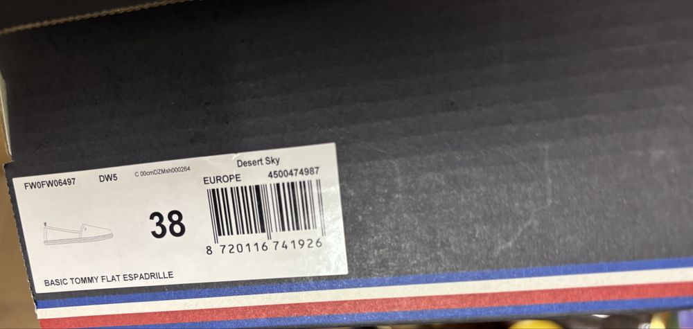 Еспадрили сини на tommy 38 номер
