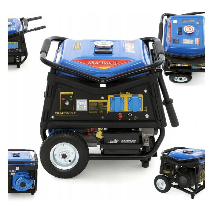 Generator de curent 3000W, roti si manere, 4 timpi, 230 V, 7 CP,