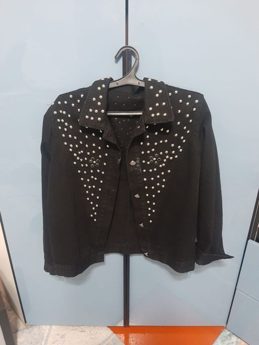 Куртка с пухом белый