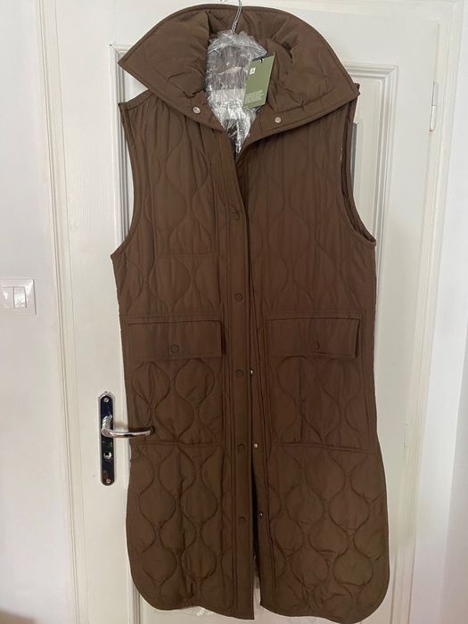 Нов безръкавен елек Marc O’Polo, цвят кафяв-каке, овърсайз,размер S/36