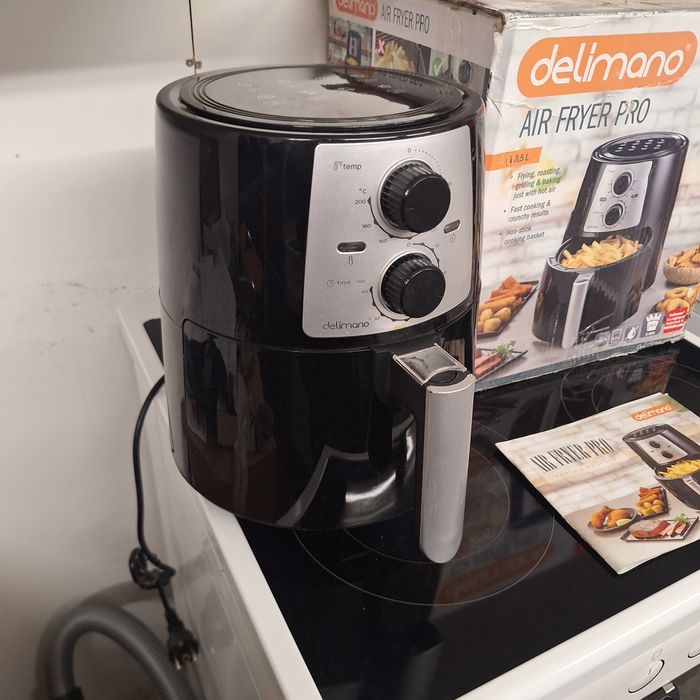 Делимано Еър Фрайър Про + книжка с рецепти на български