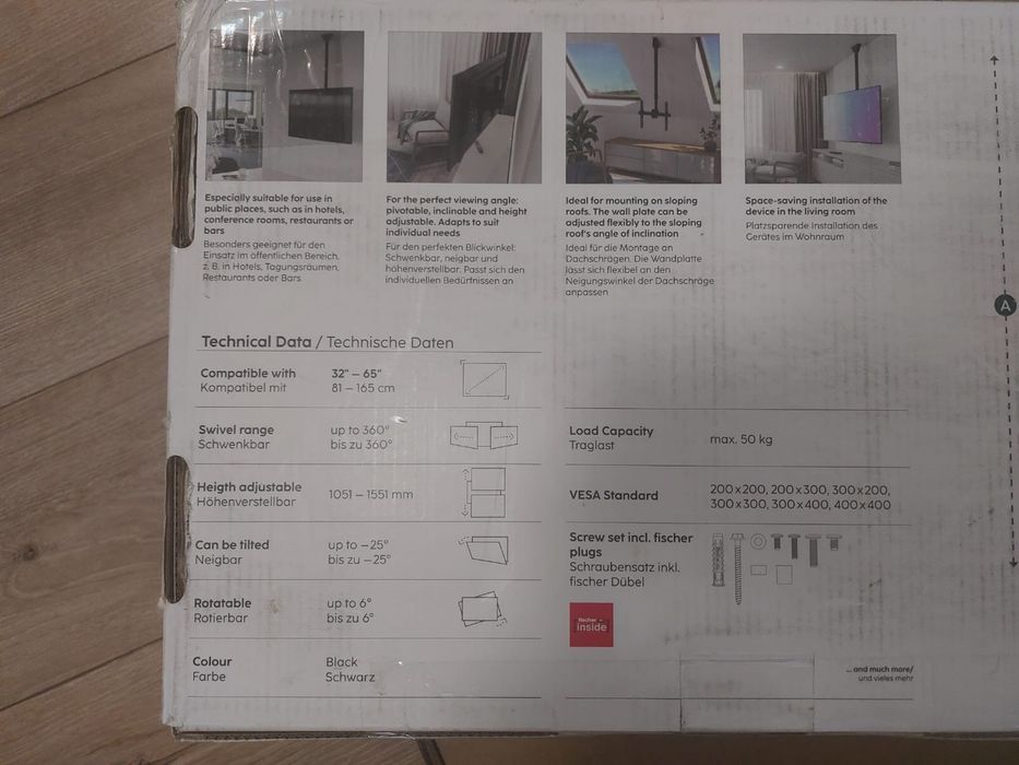 Suport TV Hama Fullmotion Ceiling Bracket