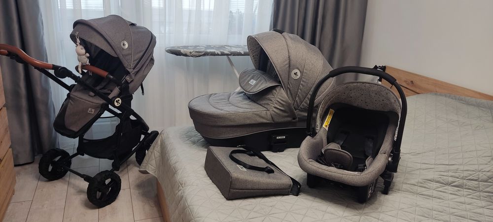 LORELLI Premium Комбинирана количка 3в1 CRYSTA GREY