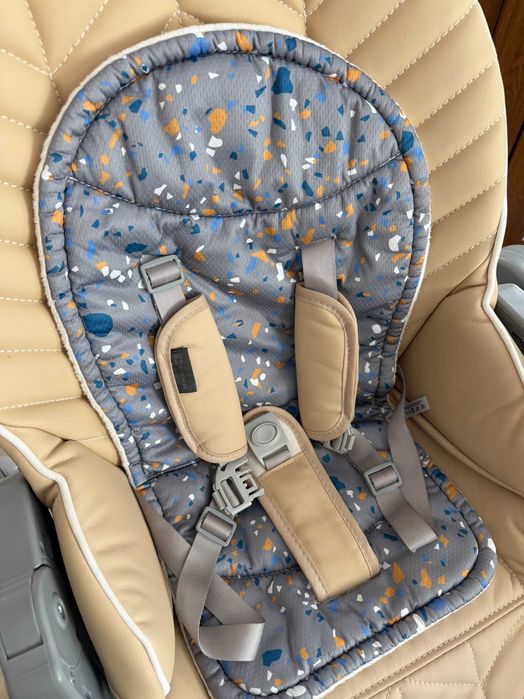 Scaun de masă 2 în 1 pentru copii LASTREE bej/gri KINDERKRAFT