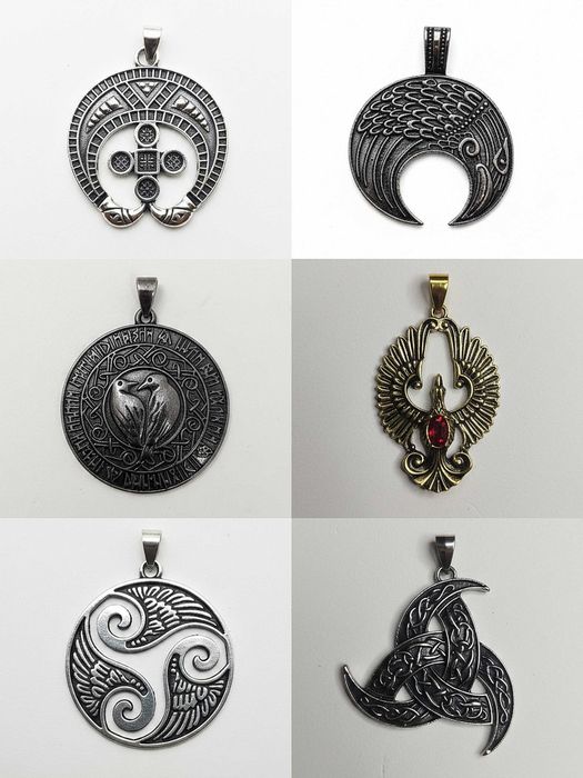 Кулон-Подвеска. Амулет, Медальон, Талисман, Оберег с Гайтаном.