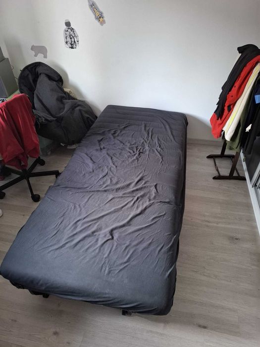 Fotoliu extensibil Ikea LYCKSELE Vansbro gri închis