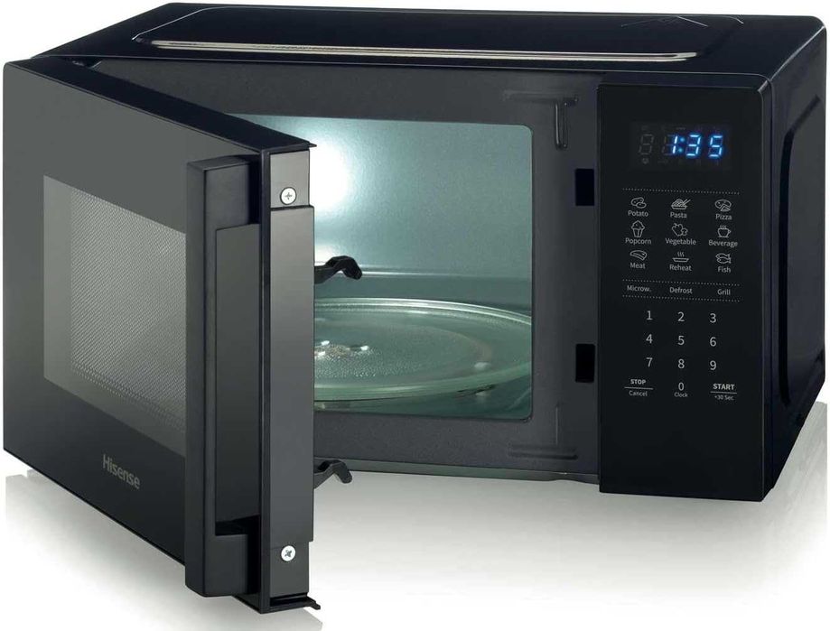 Микровълнова фурна с грил Hisense Microwave H20MOBS4HG 20L Черна 700W