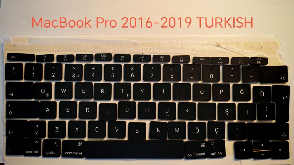 Macbook Pro 2016-2019 Tastatura cap Turkish. Finnish, French