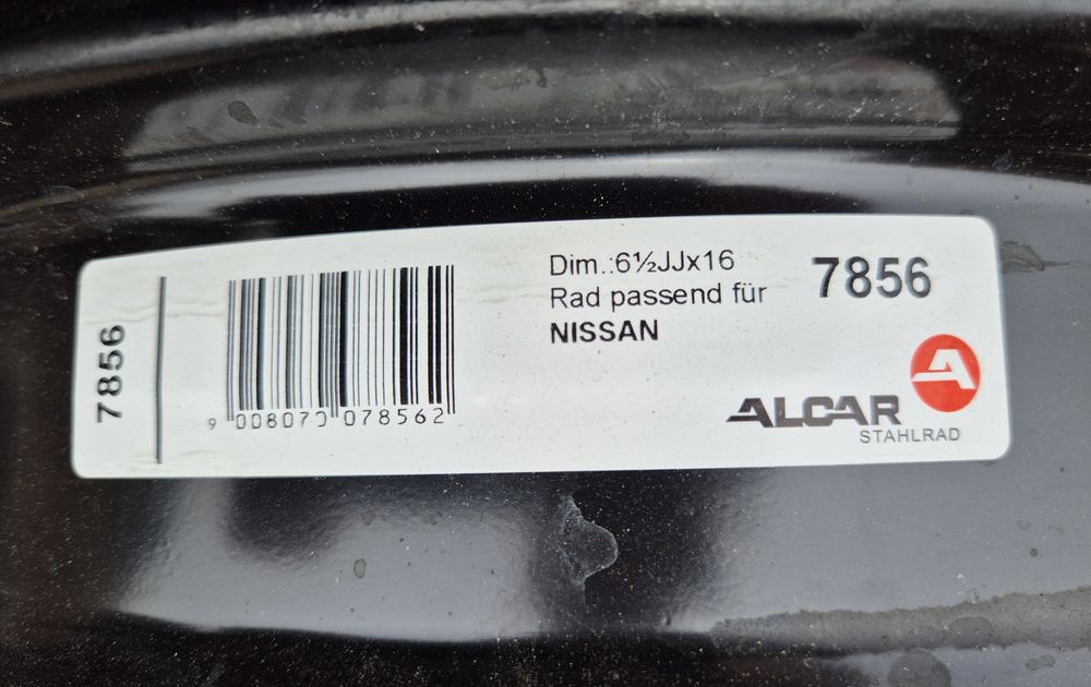 Set 4buc jante cu senzori Nissan R16 seria 6. 5Jx16H2 - 5x114,3