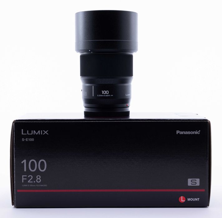 Panasonic Lumix S 100mm f/2.8 Macro - Leica L - КАТО НОВ, Пълен комплект, Гаранция до края на 2027!
