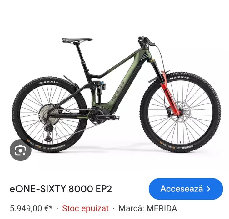 Bicicleta Merida eOne-Sixty, M.