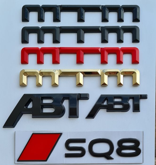 Емблема Audi S3 S5 S7 S8 SQ3 SQ5 SQ7 SQ8 Емблеми V8T V10 W12 Ауди A8L
