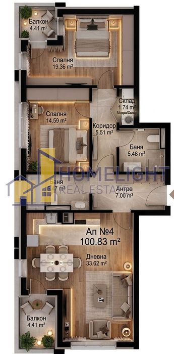 Тристаен апартамент в кв. Манастирски ливади - изток