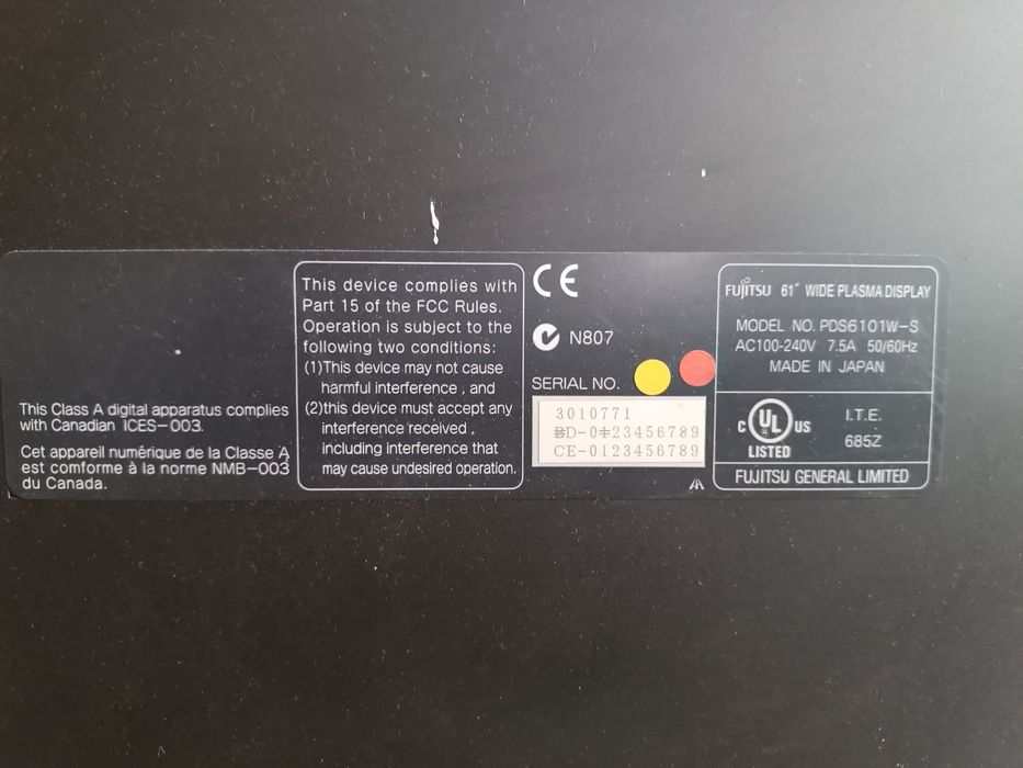 Продам плазму Fujitsu