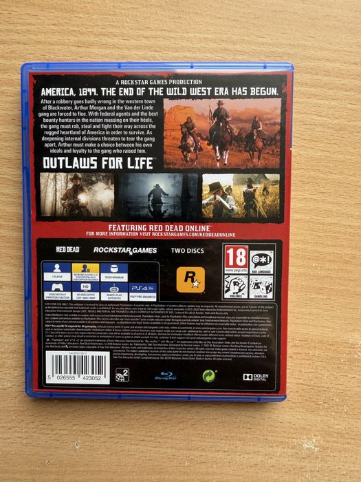 Диск RDR2 на PS 4/5