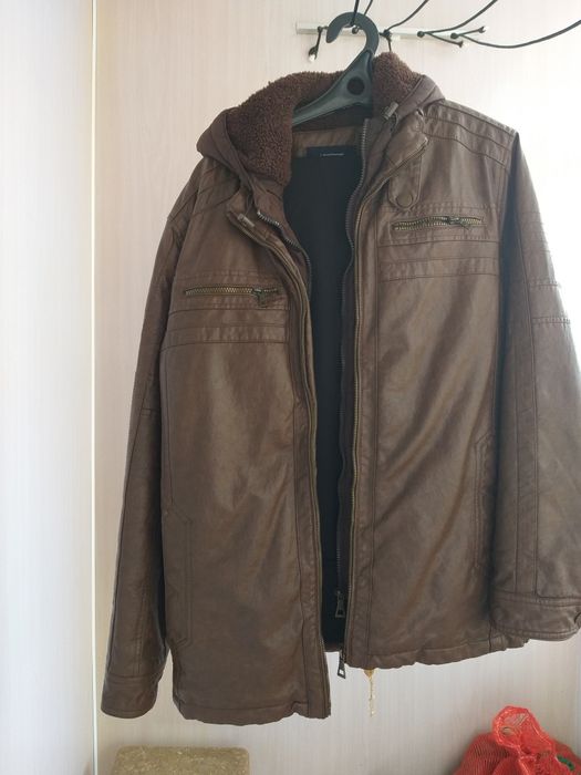 Зимняя куртка кожзам